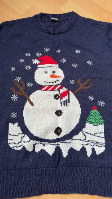 Świetny świąteczny sweter męski firmy Peacocks rozmiar L
