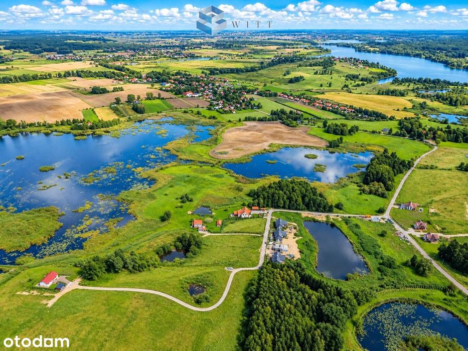 Panoramiczny widok na rozlewisko