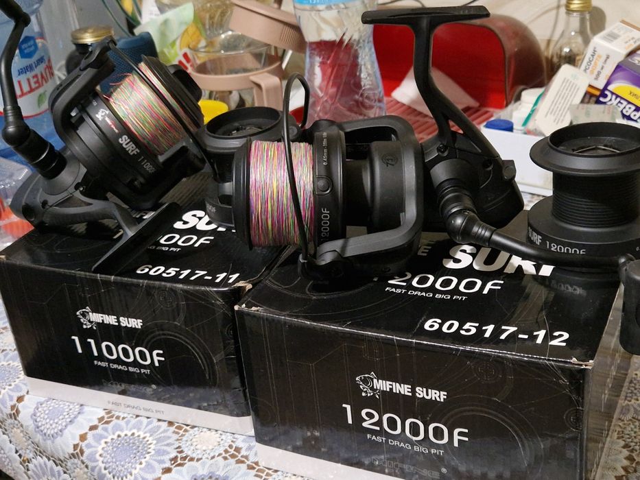Коропові котушки Mifine surf 12000f