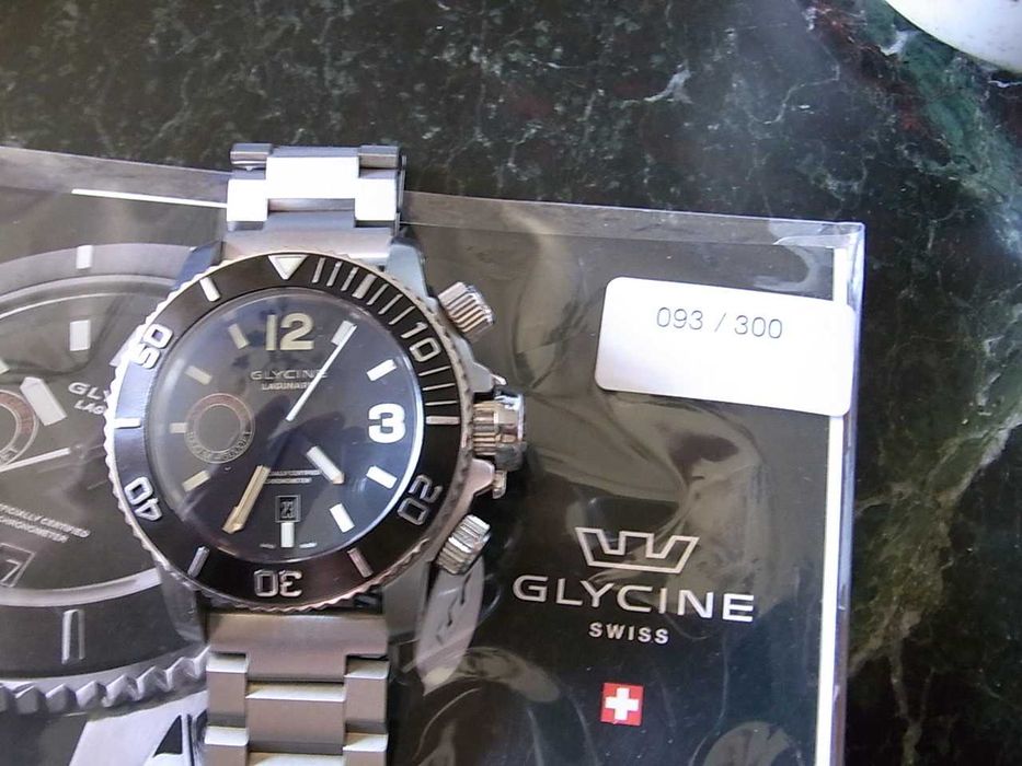 Glycine Lagunare 1000m nurek,automat 46mm.Komplet jak nowy ! TOP !
