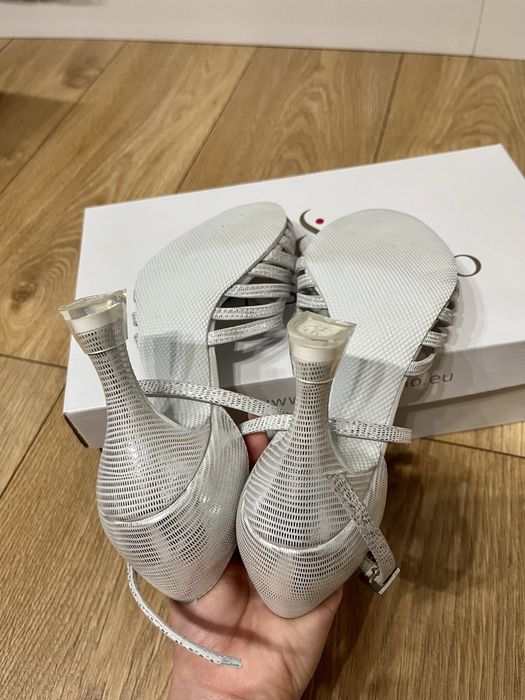 Buty taneczne ślubne Sensatiano 35 8cm + 0,5cm