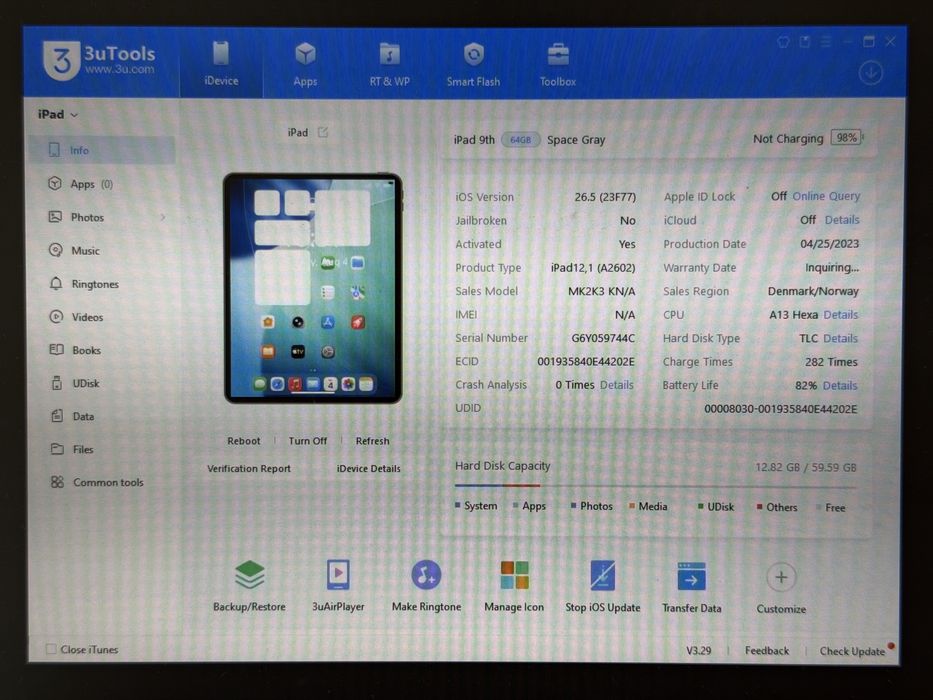 iPad 9. gen. (A2602) - 64GB - faktura VAT 23%