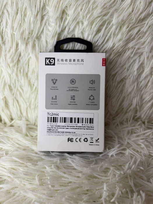 Новий Бездротовий Мікрофон K9 (2 шт.) – Type-C, для Стрімів та Відео!