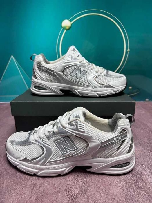 New Balance 530 White Silver Rozmiar 43