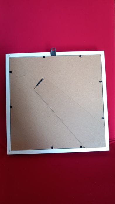 Quadro infantil ponto de cruz menina c/ moldura