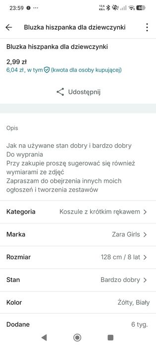 Koszulka bluzka dla dziewczynki