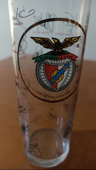 Copo coleção vidro Oficial Benfica