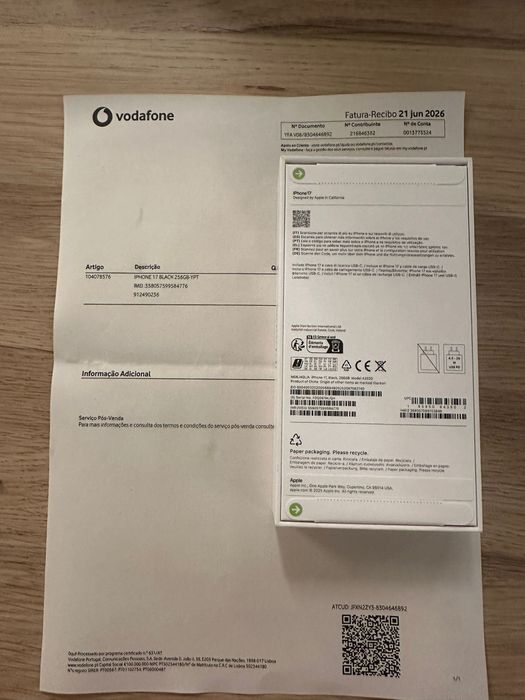 Iphone 17 256 gb Novo em caixa