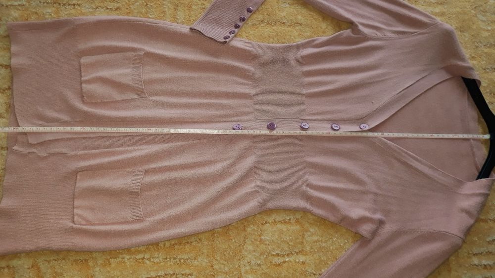Sweter długi cardigan S