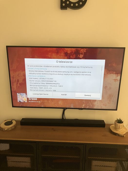 Telewizor samsung 55 model na zdjeciu stan bdb