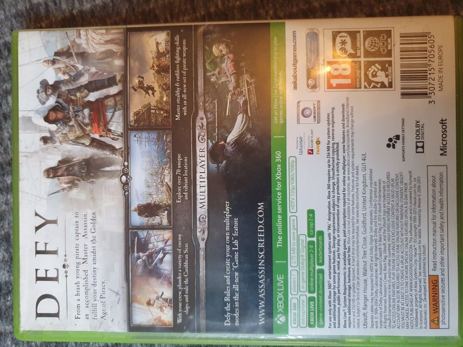 Prince of Persia i Assassin Creed 4 xbox360