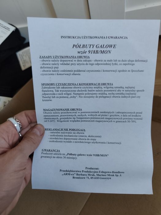 półbuty galowe błyszczące wojskowe 818B