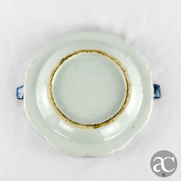 Prato "rechaud" porcelana chinesa, séc. XVIII Período Qianlong, Cantão