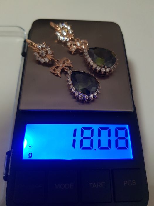 Серьги  золото-585.