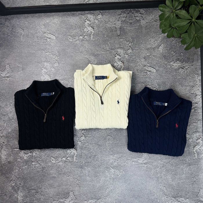 Светр полу-замок Polo Ralph Lauren кофта свитер поло ральф лаурен