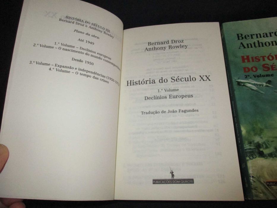 Livros História do Século XX volume 1 e 2 Bernard Droz Anthony Rowley