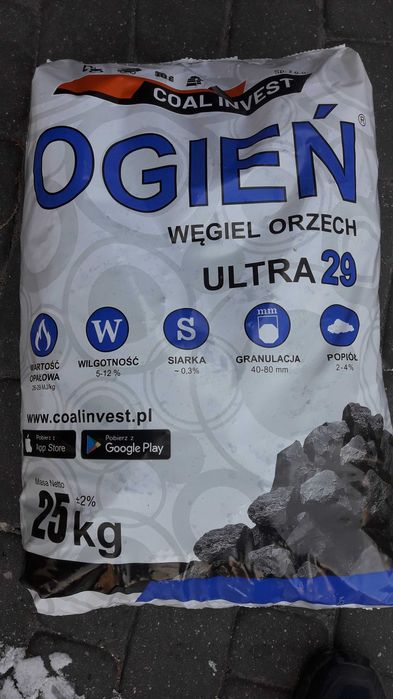 węgiel orzech workowany Ogień Ultra 29 dostawa HDS