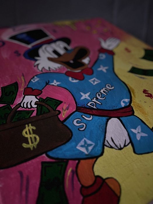 Авторська pop-art картина SCROOGE MINDSET - символ грошей, успіху