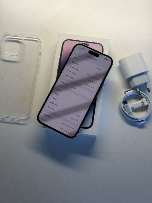 iPhone 14 Pro Max 128gb fioletowy bateria 100% komplet