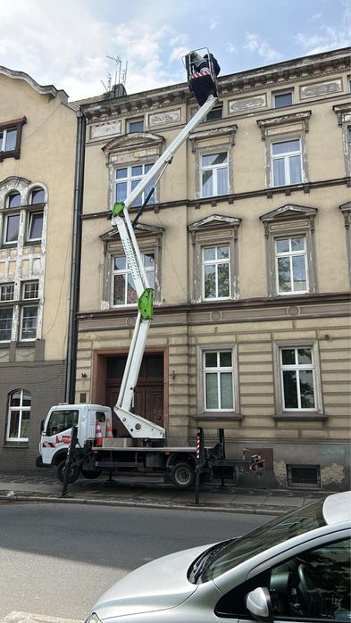 Zwyżka, Podnosnik koszowy. Wynajem z operatorem