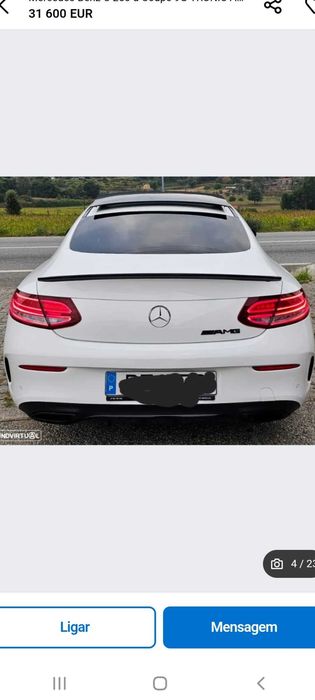 Difusor para-choques traseiro W205 amg  coupê