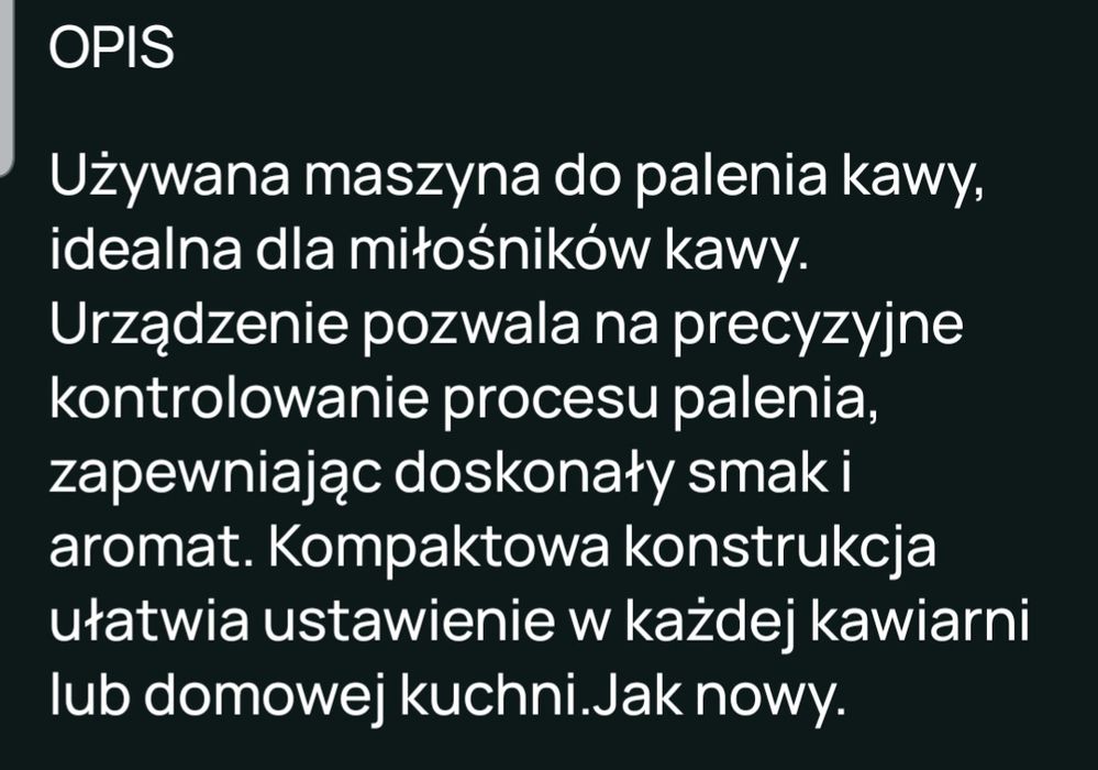 Piec do palenia kawy