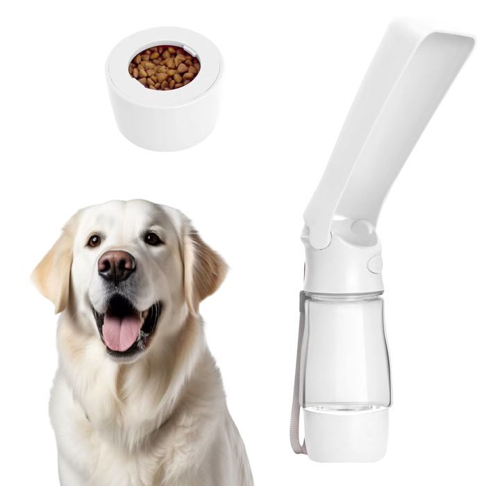 Butelka na Wodę dla Psa Bidon Poidełko Miska Pojemnik na Karmę 320 ml