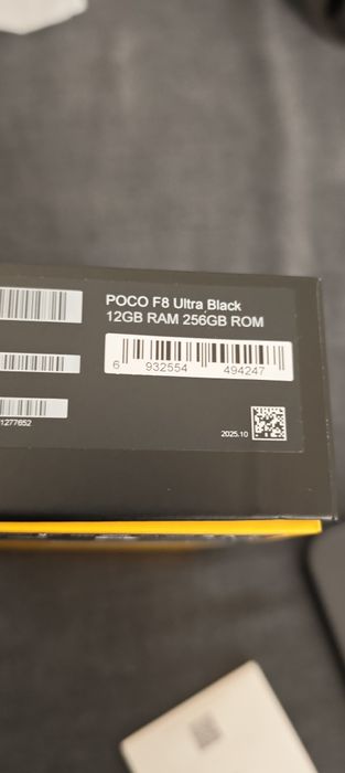 Poco F8 ultra 12GB RAM 256GB ROM