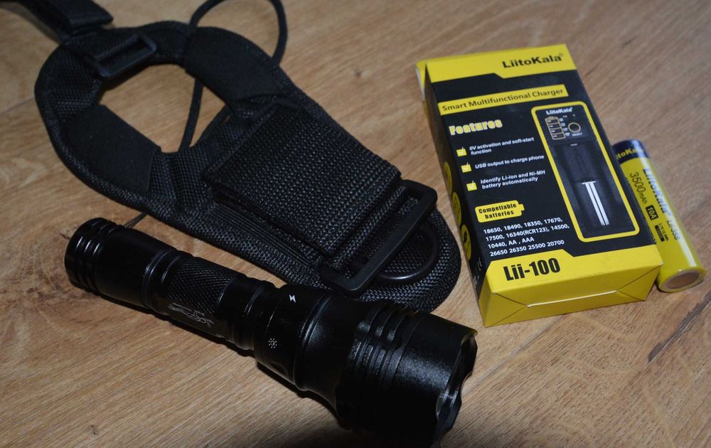 latarka nurkowa wodoodporna 1100lm plus aku