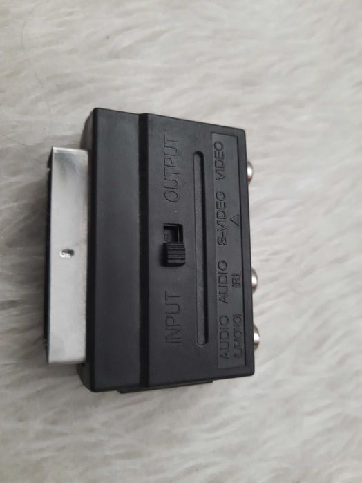 Переходник переключатель SCART - тюльпаны 3RCA и S-Video