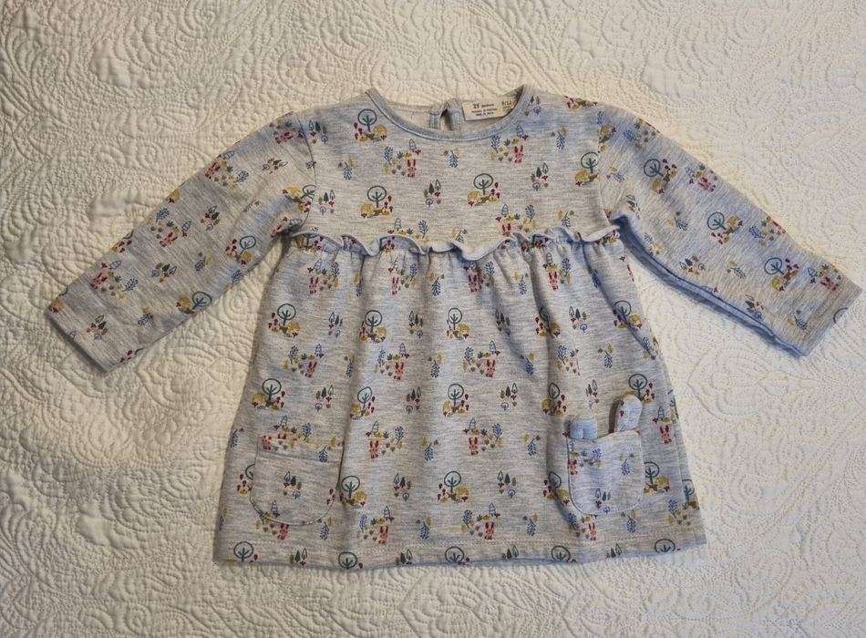 Conjunto casaco e vestido criança