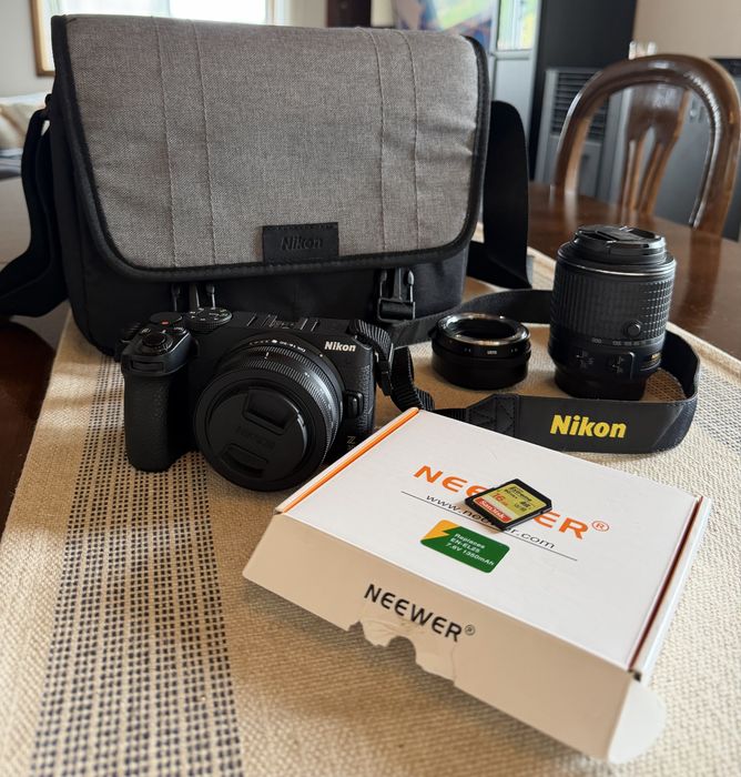 Nikon z30 DX 16-50 + bolsa + cartao SD 16gb + baterias extra + objetiva 55-200 DX