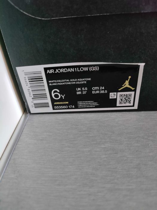 Buty Jordan 1 low celestial aquatone 38,5
