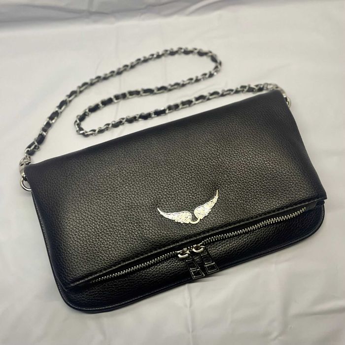 Zadig & Voltaire Rock Grained Leather Bag Noir