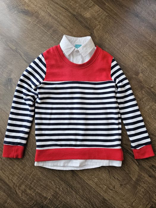 Bluza chłopięca z imitacją koszuli 122