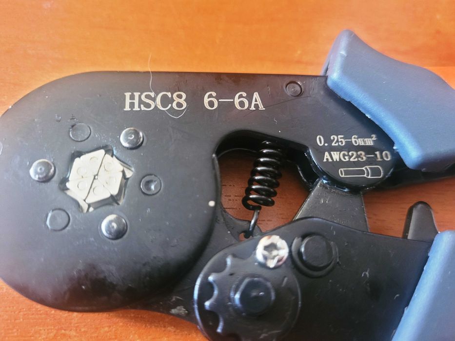 Кримпер обжимка для трубчастих наконечників 6 кулачків