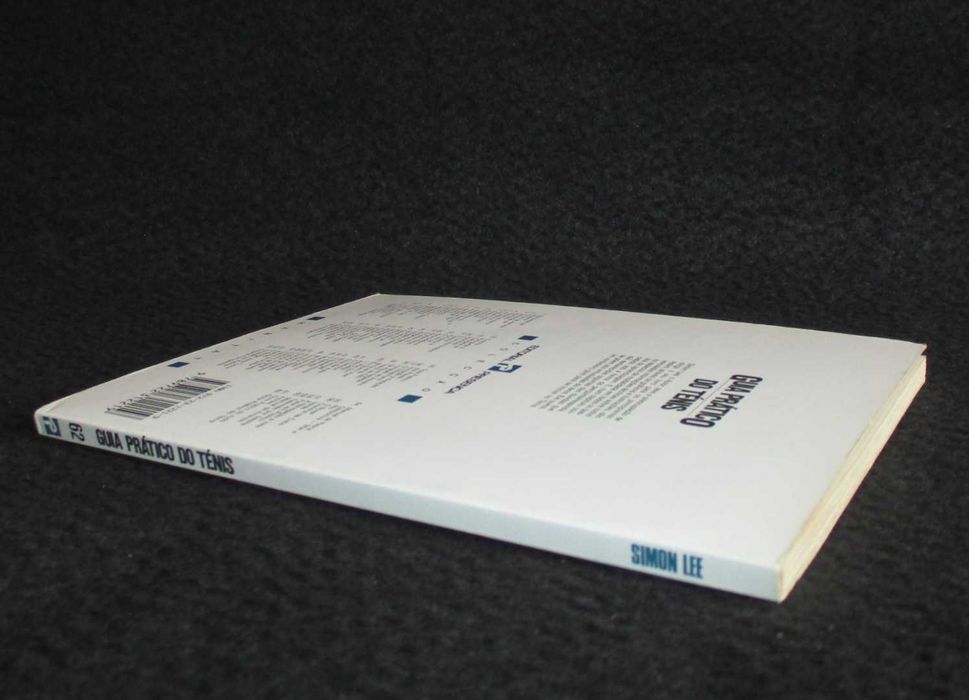 Livro Guia Prático do Ténis Simon Lee 1ª edição 1990