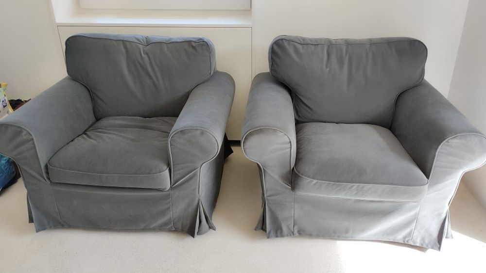 Sofá 1 lugar/Poltrona ektorp IKEA cinza
