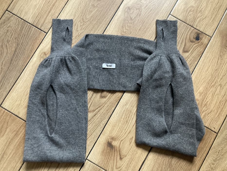 ACNE szal rekawiczki kaszmir mitenki xs s