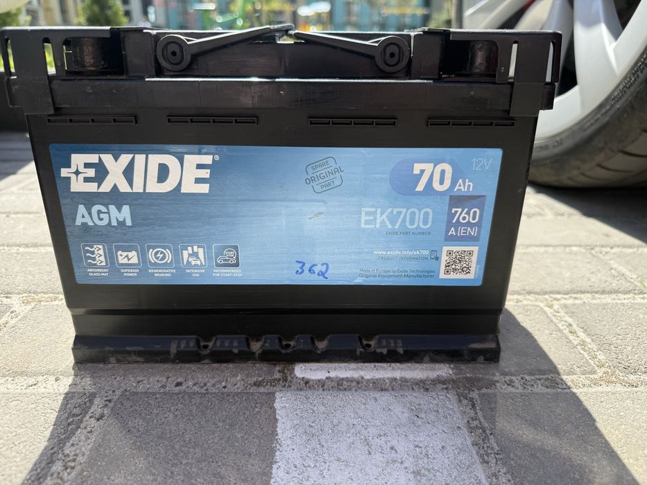 Акумулятор AGM EXIDE 70ah