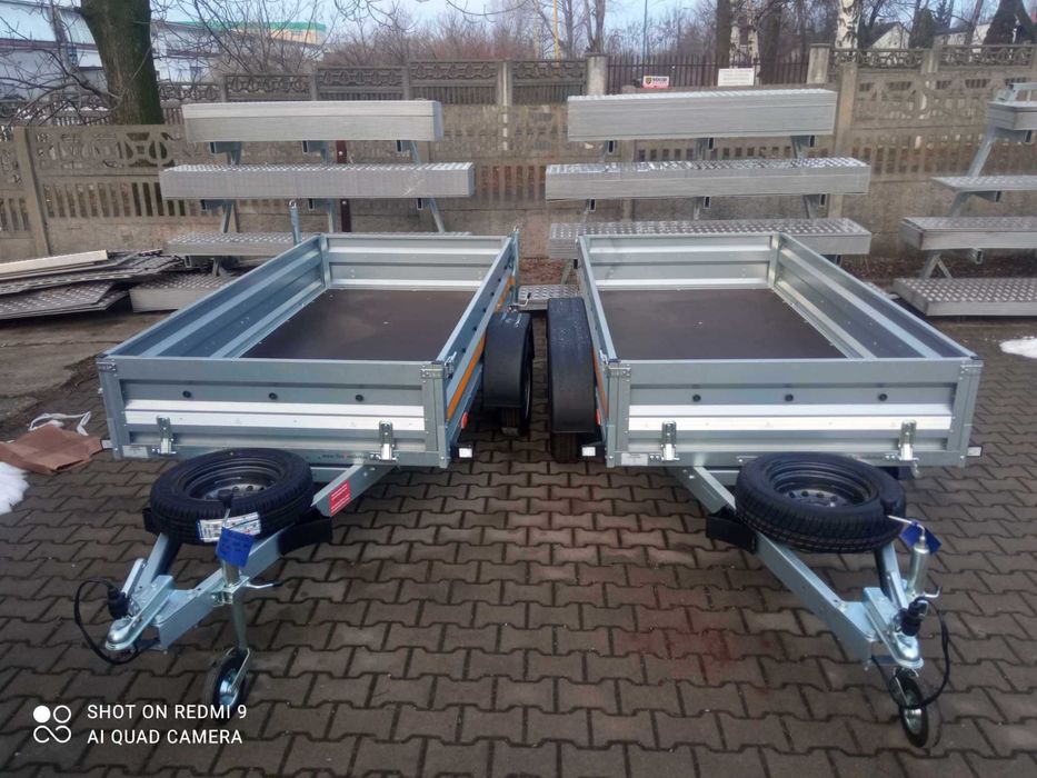 Besttrailers Przyczepa 270x132 DMC 750 kat B kiprowana NOWA 2025 MOCNA
