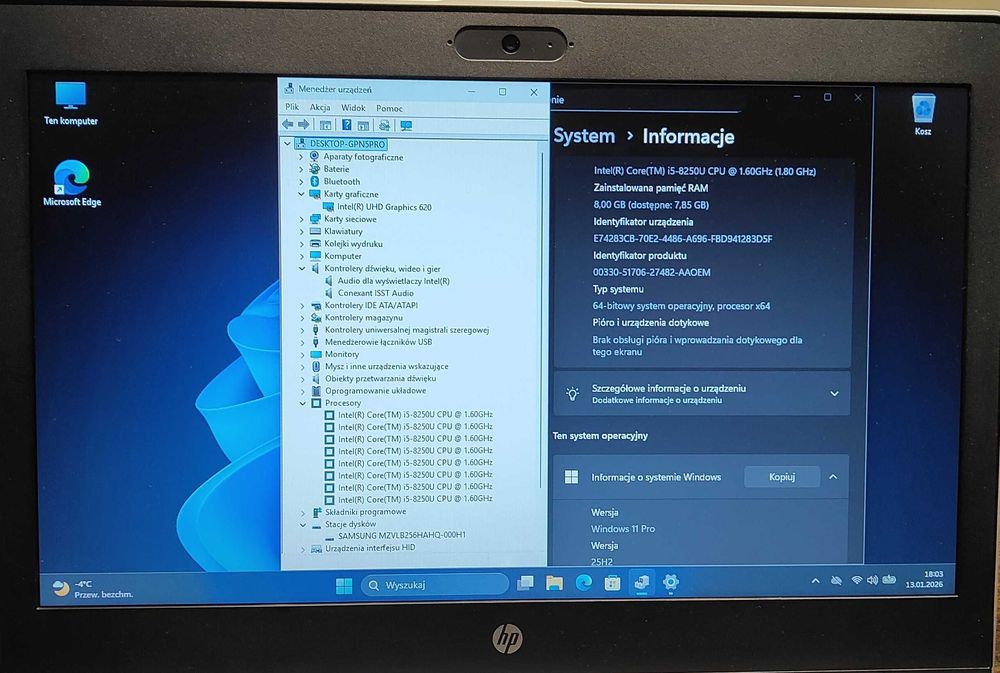 W świetnym stanie laptop HP ProBook 640-G4