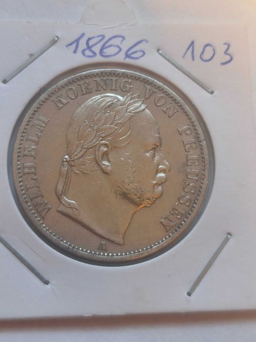 Prusy 1 vereinsthaler, 1866 Zwycięstwo w wojnie prusko-austriackiej