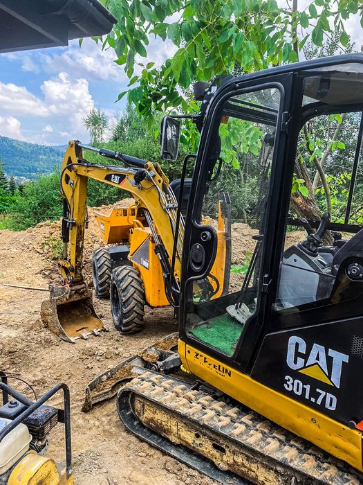 Usługi minikoparką 2 t