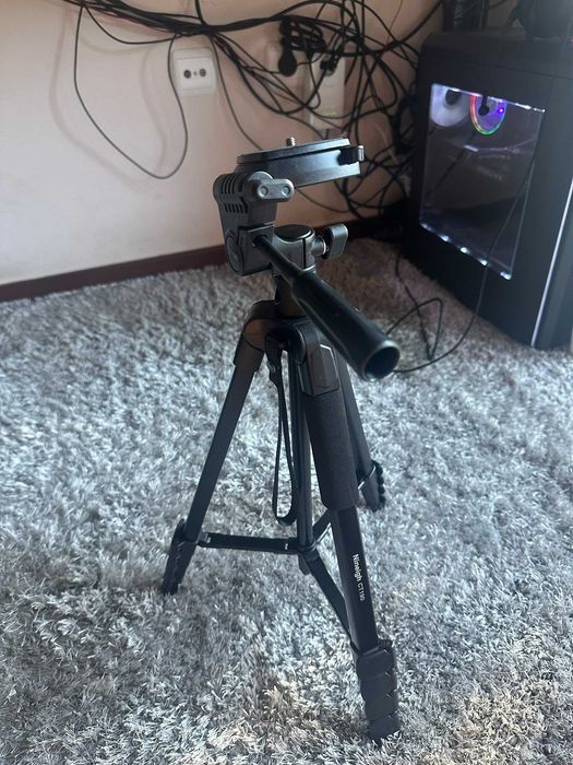 Tripé Nineigh CT190 190cm para Câmara e Telemóvel + Suporte