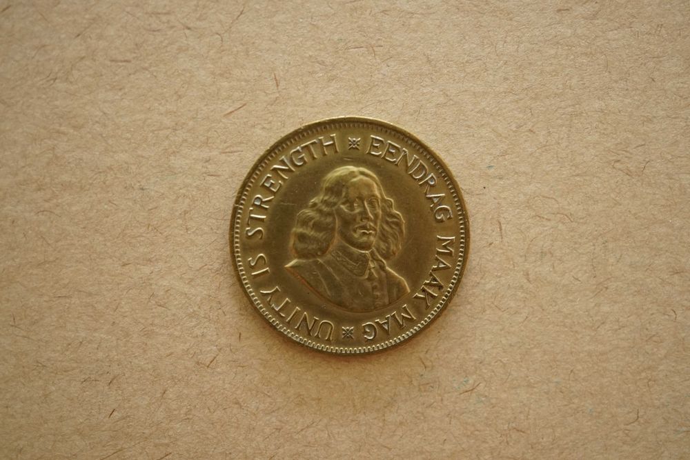 Lote 3 Moedas África do Sul 1 centavo 1961, 1 e 1/2 centavos 1962