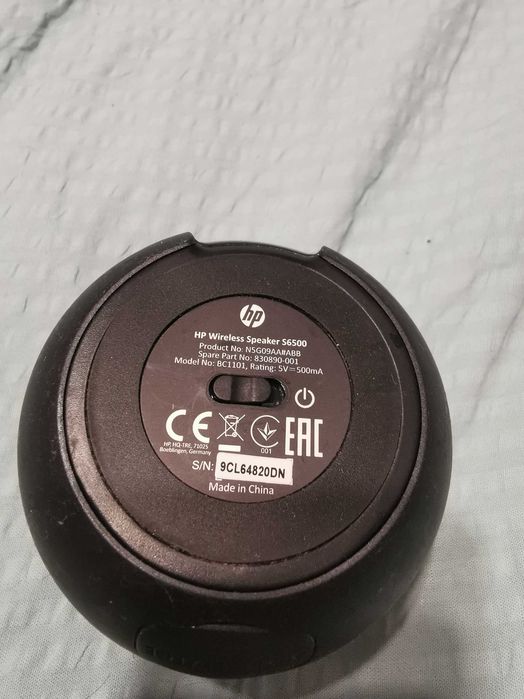 Coluna Som Bluetooth da marca HP