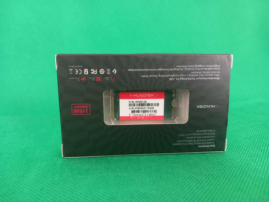 Huadisk NVMe M.2 128GB – PCIe Gen3 x4, High Speed64550774725249121