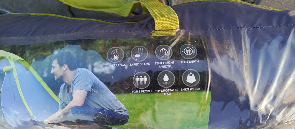 Namiot turystyczny 3 osobowy.