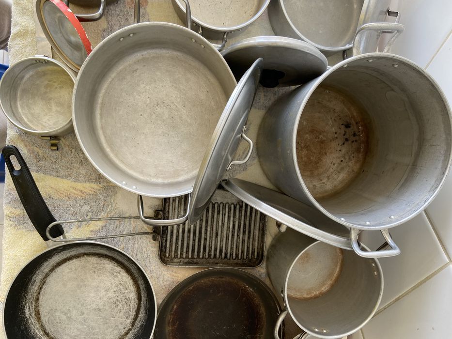 Conjunto tachos e frigideiras